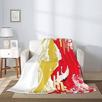 Amazon｜タオルケット・富士山、鶴、亀、桜 リラックス